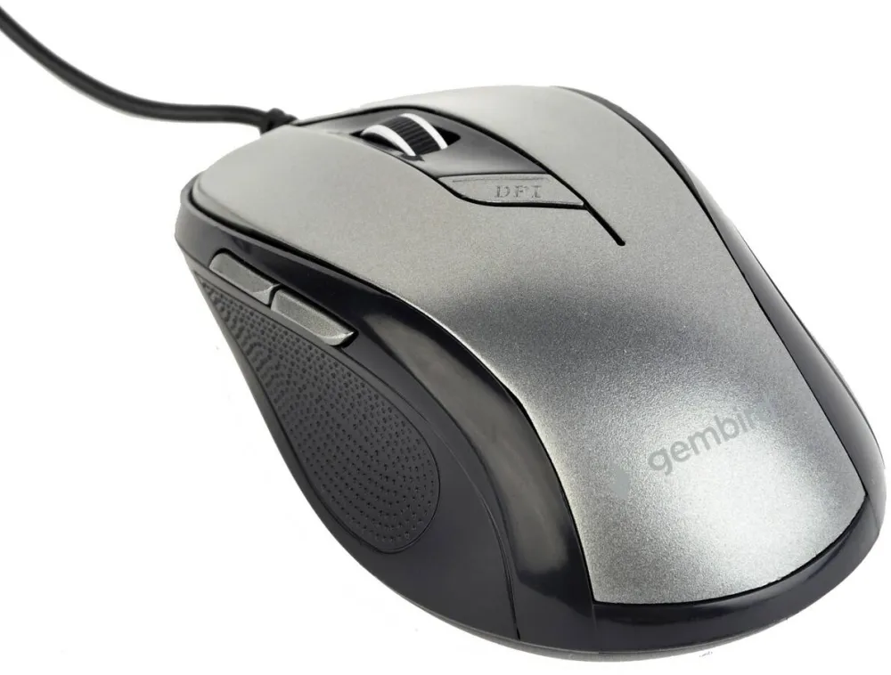 Mouse Gembird MUS-6B-01 Black-Grey