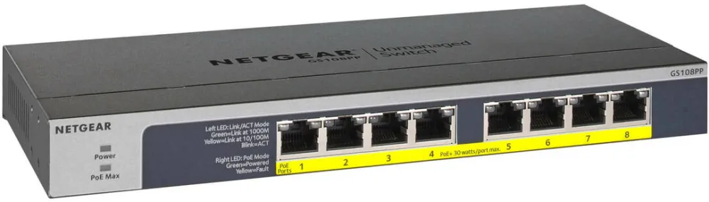Switch Netgear Gigabit GS108PP