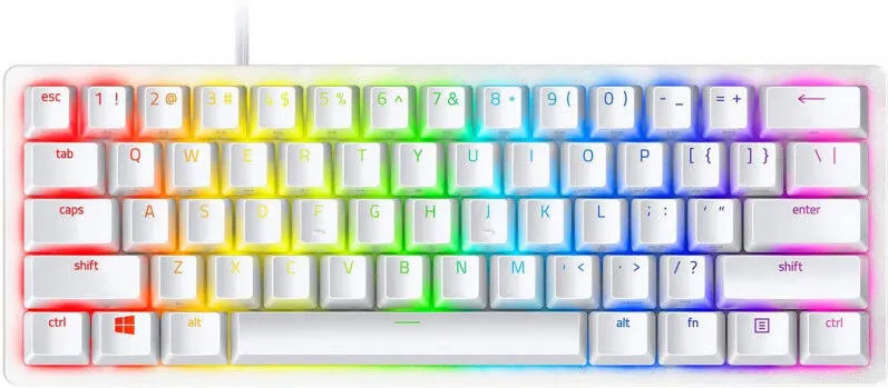 Tastatura RAZER Gaming Huntsman Mini Mercury Edition Clicky Optical Switch Mecanica