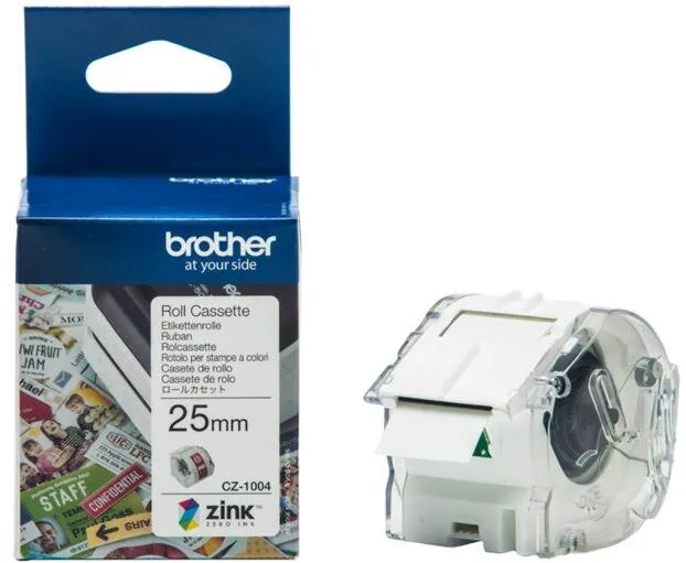 Banda etichete Brother CZ-1004 25 mm Color