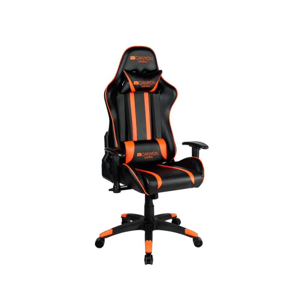 Scaun Gaming CANYON Fobos Negru/Portocaliu
