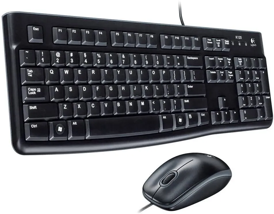 Kit Periferice LOGITECH tastatura si mouse MK120 Black