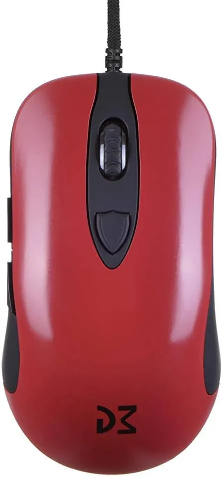 Mouse Dream Machines DM1 FPS Blood Red Gaming - RGB, dark red, glossy