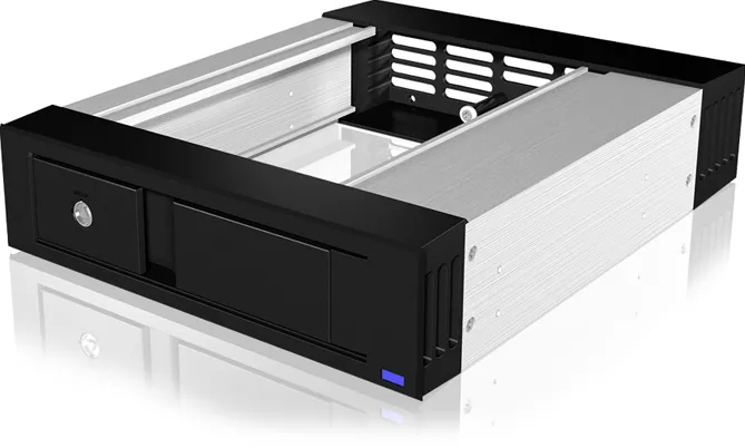 Rack Icy Box IB-158SSK-B Suport mobil 5,25 pentru HDD 3,5 SATA, negru