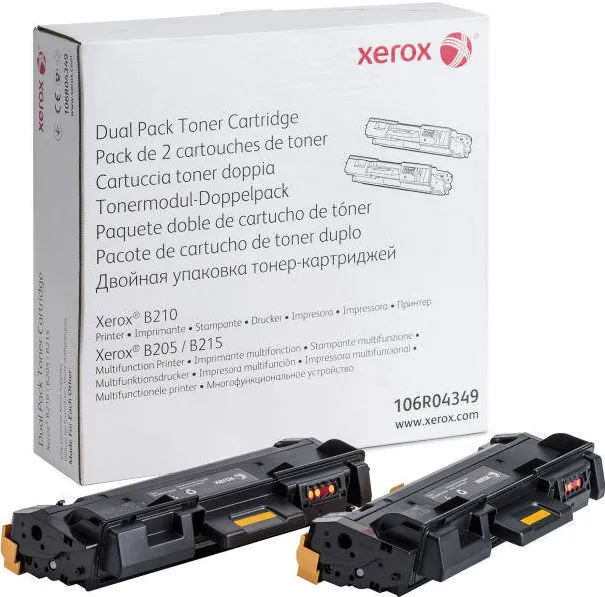 Toner imprimanta Xerox 106R04349 Black Dual Pack