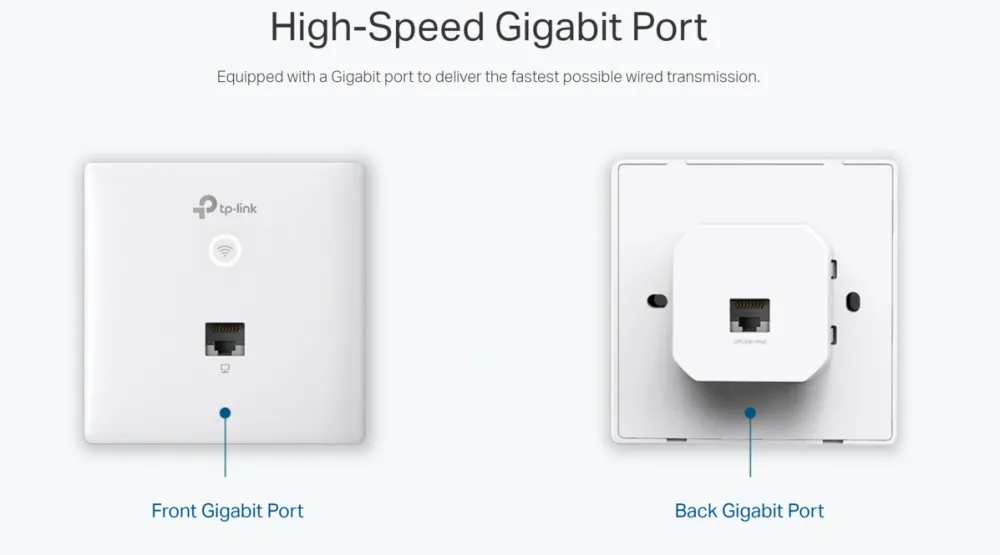 Access Point TP-Link Gigabit EAP230-Wall Dual-Band WiFi 5