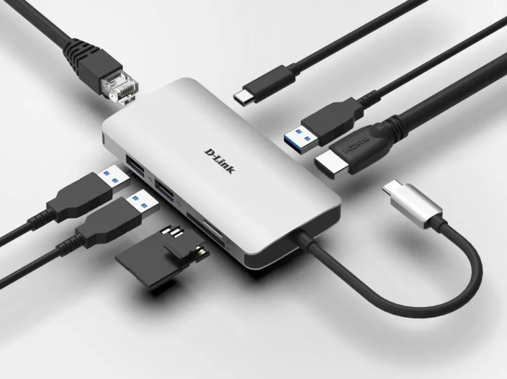 Hub USB D-Link DLINK 8‑IN‑1 USB‑C HUB DUB‑M810