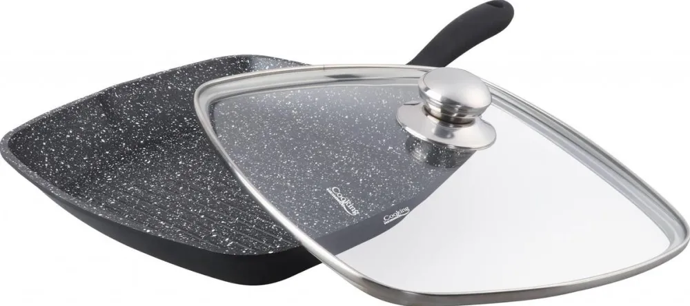 HEINNER Tigaie GRILL AL+CAPAC 28X4.5CM, DARK LINE