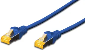 Assmann CAT 6A S-FTP patch cable Cu LSZH AWG 26/7 0.5 m Albastru
