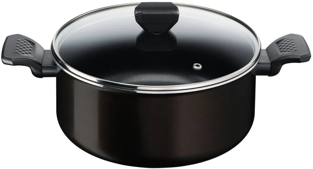 TEFAL Oala cu capac Tefal Simply Clean, Thermo-Signal, invelis antiaderent din titan, 24 cm