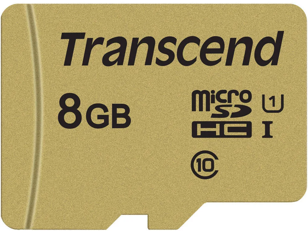 Card de Memorie Transcend microSDHC USD500S 8GB CL10 UHS-I U1 Up to 95MB/S + adapter