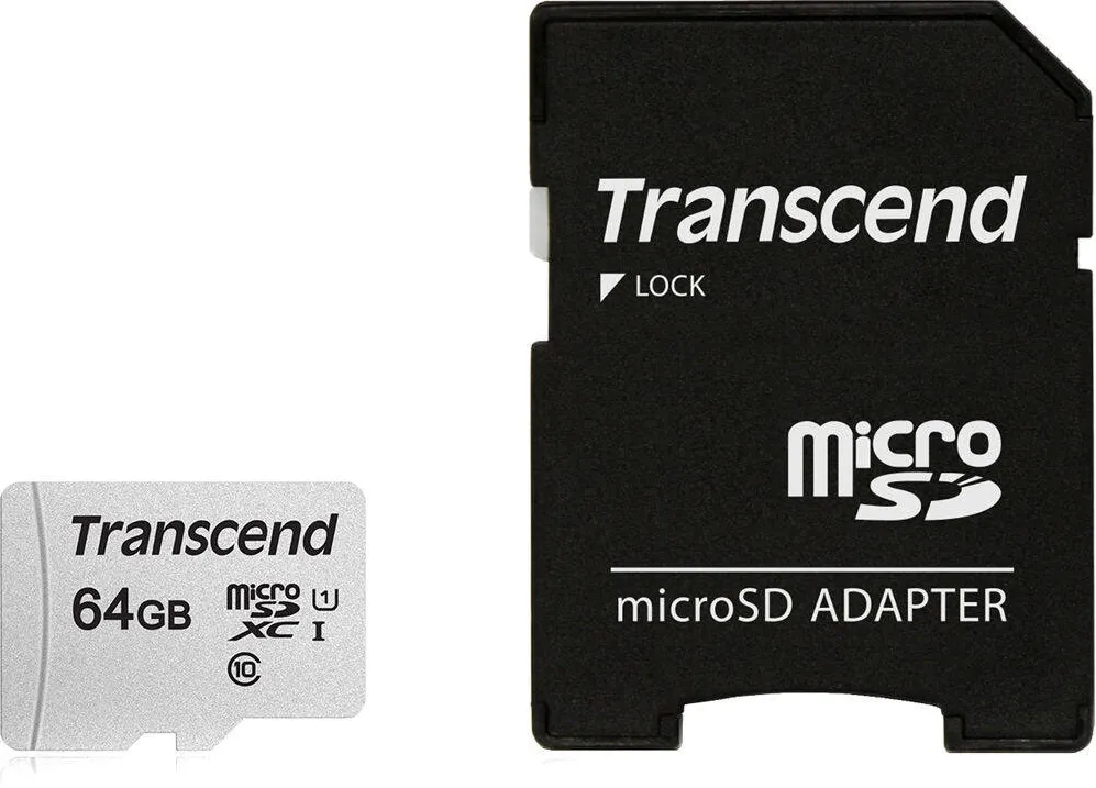 Card de Memorie Transcend microSDXC USD300S 64GB CL10 UHS-I Up to 95MB/S