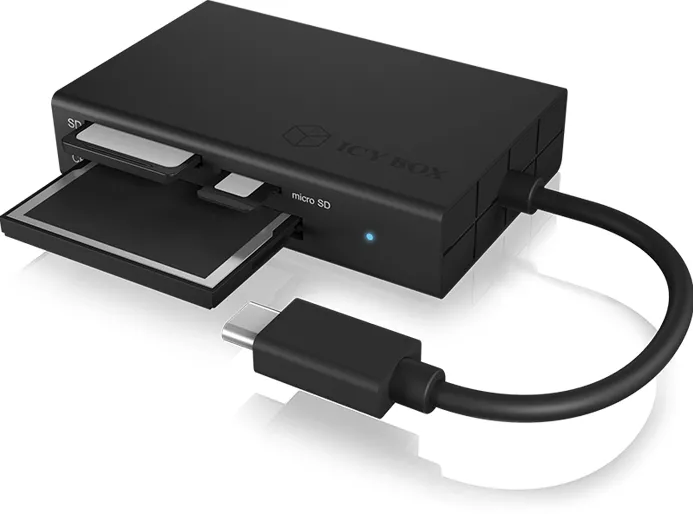 Card Reader Icy Box External multi USB 3.0 Type-C, CF, SD, microSD