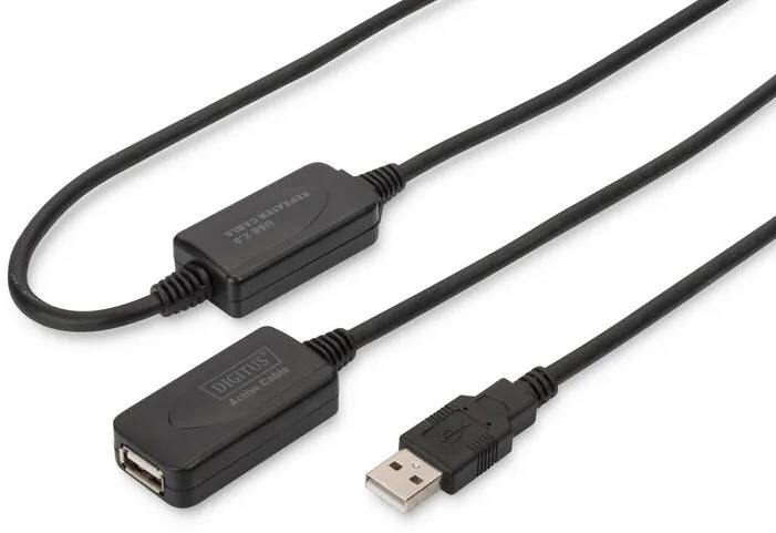 Cablu Assmann Repeater USB2 extension cable with ampilier 20m