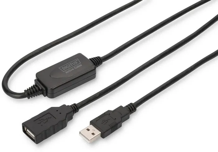 Cablu Assmann DIGITUS USB 2.0 Repeater Cable 15m USB A male / A female