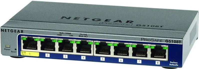 Switch Netgear Gigabit GS108T-300PES