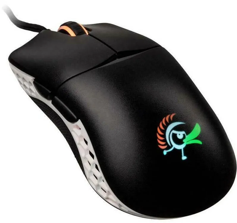 Mouse Ducky Gaming Feather Black & White Huano Switches