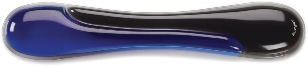 Mouse pad Kensington ergonomic Crystal Wave - gel, albastru-negru