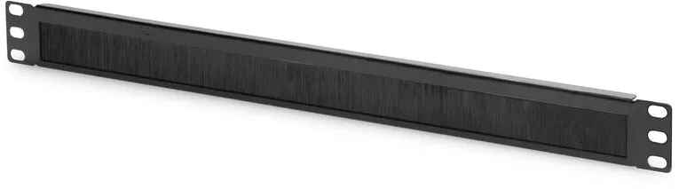 Assmann 1U cable brush management panel 44x483x11 mm brush size 27x423 mm color black RAL 9005