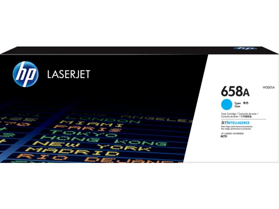 Toner imprimanta HP 658A Cyan