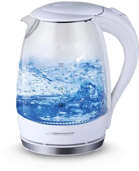 Esperanza EKK011W Electric kettle 1.7 L White, Multicolor 2200 W