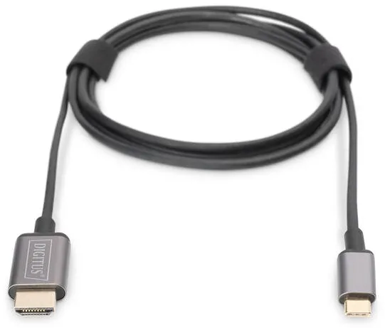 Adaptor Assmann USB-C-HDMI Adapter 1.8m 4K/30Hz black metal housing