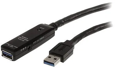 Assmann Extension Cable USB 3.0 SuperSpeed Type USB A/A M/F active black 10m