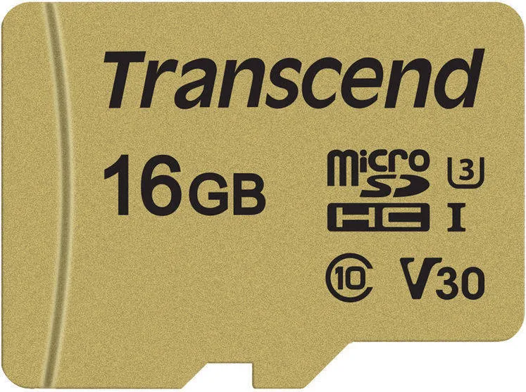 Card de Memorie Transcend microSDHC USD500S 16GB CL10 UHS-I U3 Up to 95MB/S +adapter