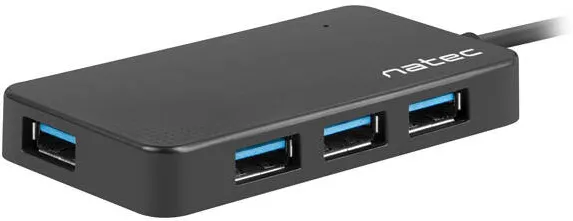 Hub USB Natec 3.0 Moth (4 ports, black)