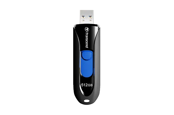 Memorie USB Transcend 512GB USB 3.1 Pen Drive Capless Black