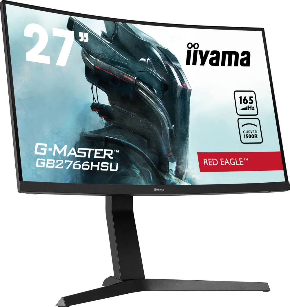 Monitor IIyama Gaming Red Eagle G-MASTER GB2766HSU-B1 Curbat 27 inch FHD VA 1 ms 165 Hz HDR FreeSync Premium