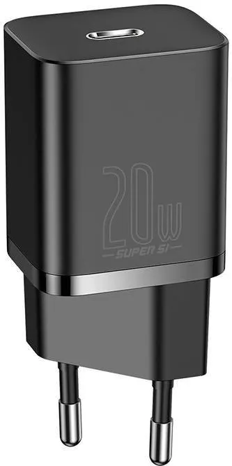 Baseus incarcator Super Si 1C USB tip C 20 W Power Delivery Negru