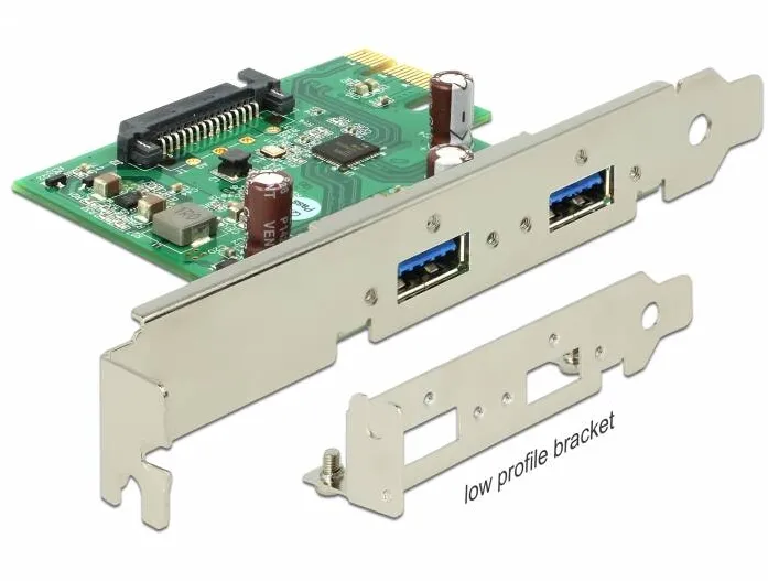 Adaptor DELOCK 89391, PCI Express card > 2 x USB 3.0 USB PCIe 2.0 USB 3.0 x 2