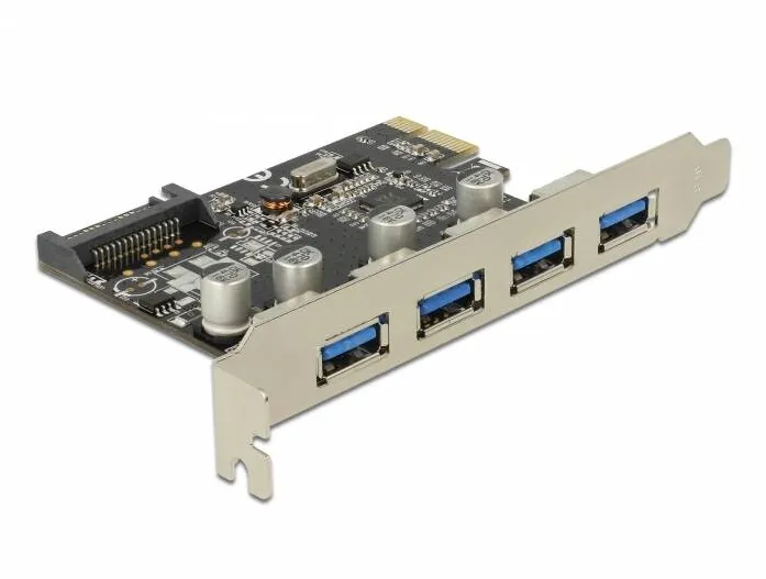 Adaptor DELOCK 89297, PCI Express Card > 4 x USB 3.0 USB PCIe 2.0 USB 3.0 x 4