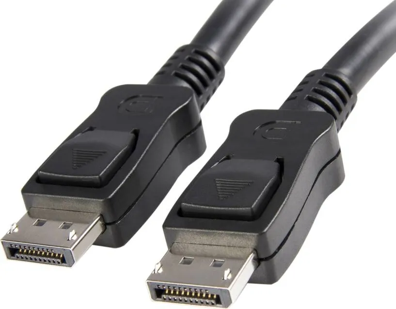 StarTech DisplayPort 1.2 Cable w/ Latches - 6ft / 2m - HBR2 - 4K x 2K Display - Certified DP to DP Video Cable M/M (DISPLPORT6L) - DisplayPort cable - 1.8 m