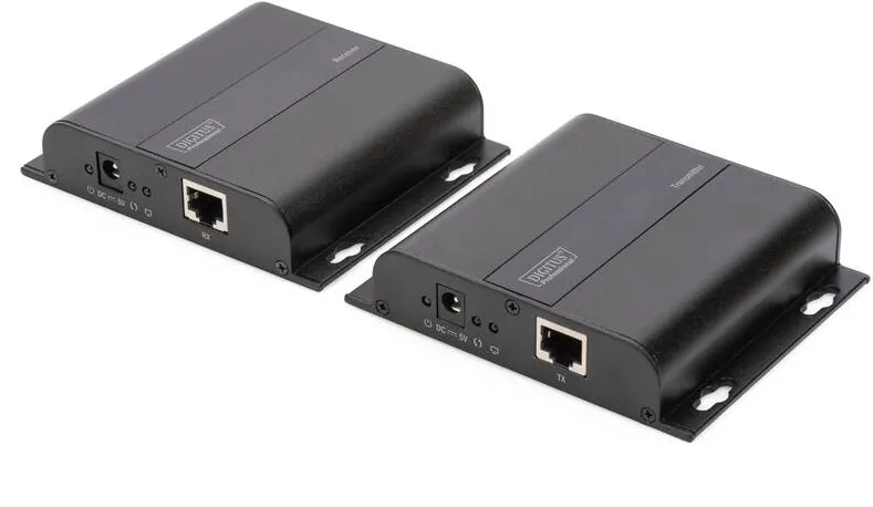 Adaptor Assmann DIGITUS Professional DS-55122 4K HDMI Extender via CAT / IP (Set) - video/audio/infrared extender - HDMI
