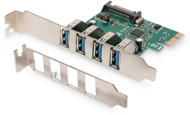 Adaptor Assmann DS-30221-1, DIGITUS - USB adapter - PCIe 2.0 - USB 3.0 x 4