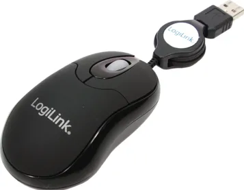 Mouse Logilink Mini Optica Black