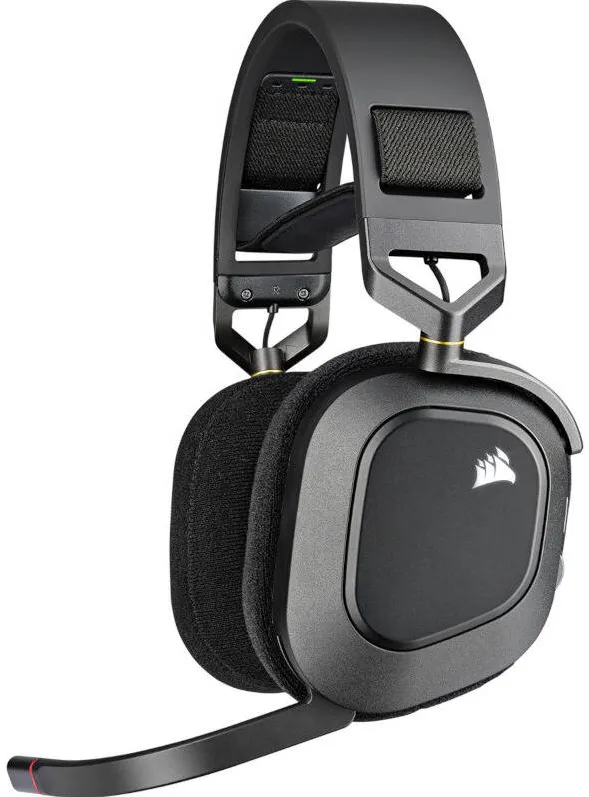 Casti Over-Head Corsair Gaming HS80 RGB WIRELESS Carbon