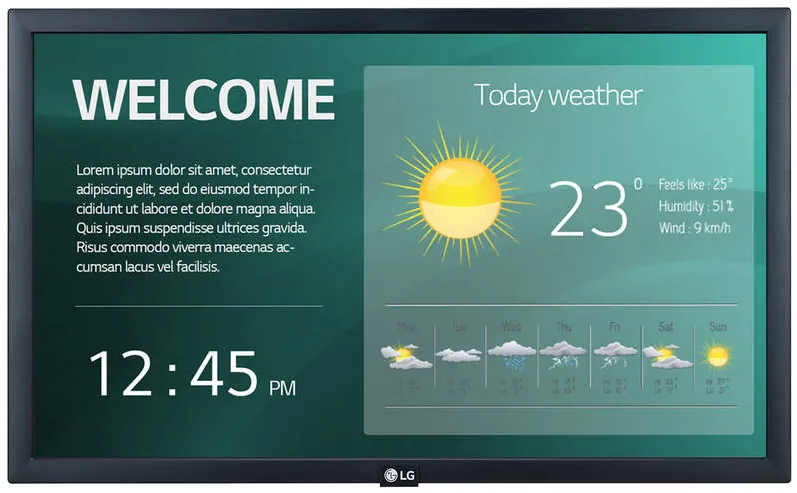 Display LED Profesional LG Smart 22SM3G-B 21.5 inch FHD IPS 14 ms 60 Hz
