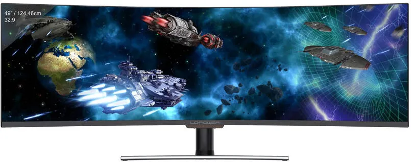 Monitor LC-Power LED Gaming Curbat M49-DFHD-144-C-Q 49 inch DFHD VA 6ms 144Hz Black
