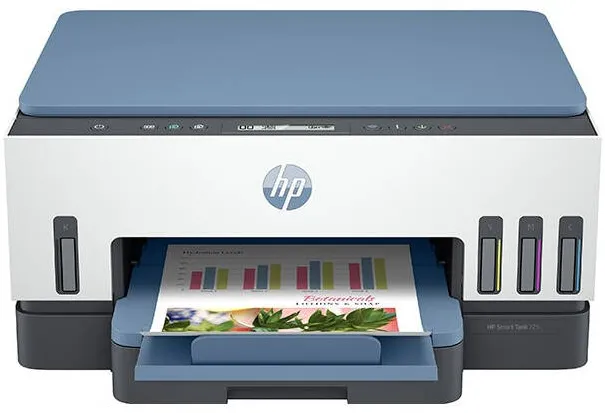 Imprimanta multifunctionala HP Smart Tank 725 All-in-One InkJet CISS, Color, Format A4, Duplex, Wi-Fi