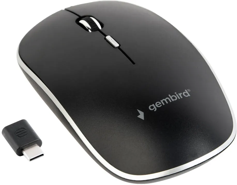 Mouse Gembird MUSW-4BSC-01 Wireless Black