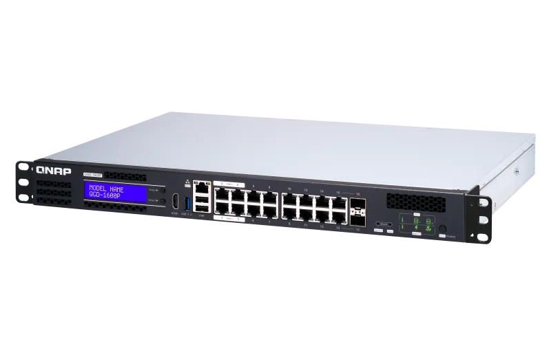 Accesoriu Retea QNAP QGD-1600P - 16 ports - smart - rack-mountable