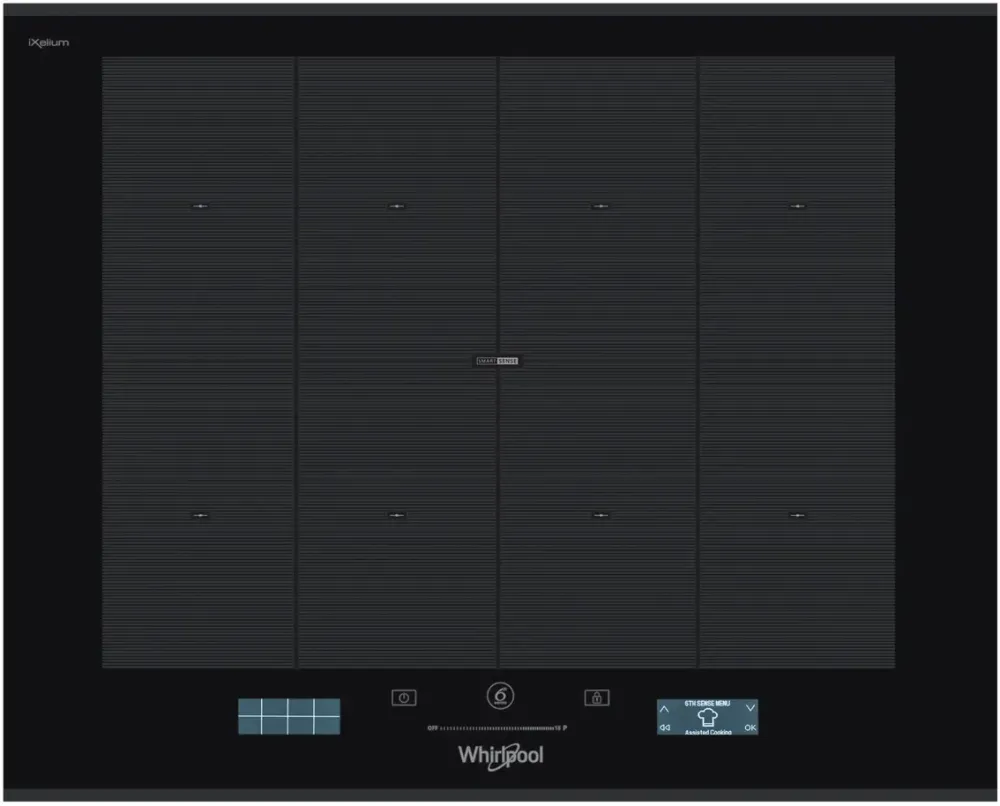 Plita WHIRLPOOL incorporabila SMP 658C/BT/IXL, Inductie, 8 zone de gatit, Touch control, Sticla neagra