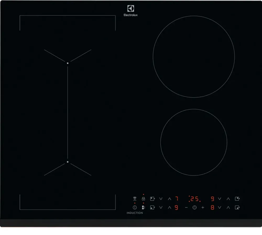 Plita ELECTROLUX incorporabila LIV63431BK, Inductie, 4 zone de gatit, Touch control, Timer, Booster, 60 cm, Negru