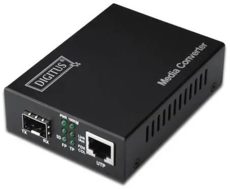 Switch KVM Assmann DN-82130 - fiber media converter - 10Mb LAN, 100Mb LAN, GigE