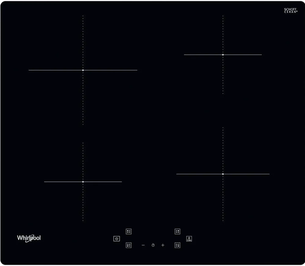 Plita WHIRLPOOL Incorporabila WS Q4860 NE  Black 60 cm Zone induction  4 zone(s)