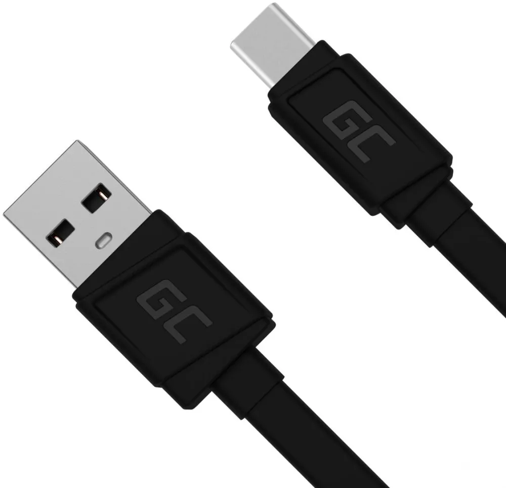 Green Cell Cablu Date KABGC03 USB 0.25 m USB A USB C Negru