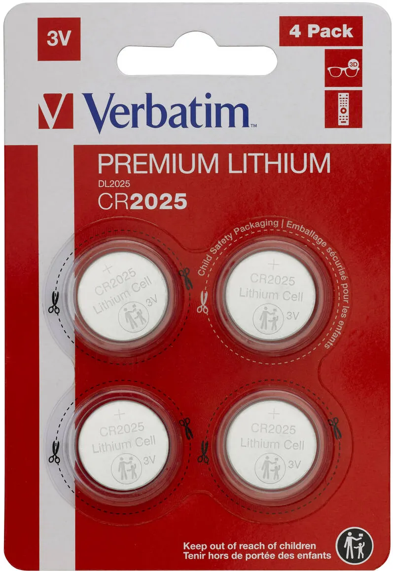 VERBATIM Baterii CR2025 Single-use Lithium